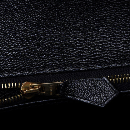 Hermes Shiny Porosus Crocodile Birkin 35 Black 18 of 34