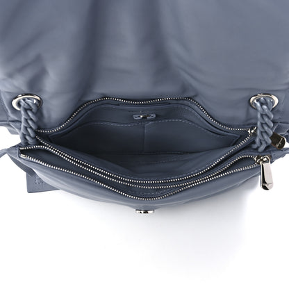 Salvatore Ferragamo Calfskin Small Viva Bow Shoulder Bag Blue 5 of 12