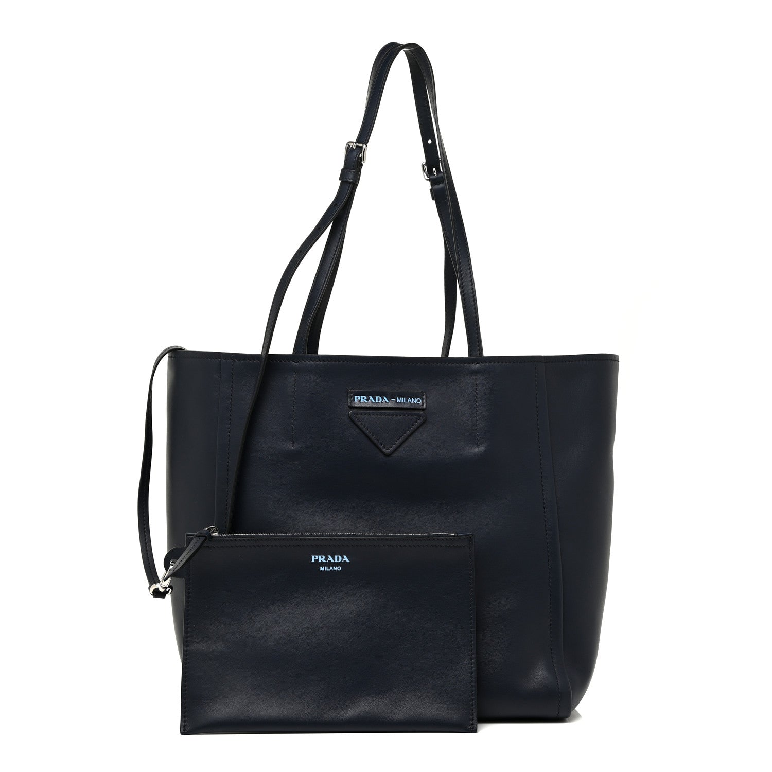 Prada Grace Lux Light Small Concept Shopper Tote Baltico Black 1 of 12