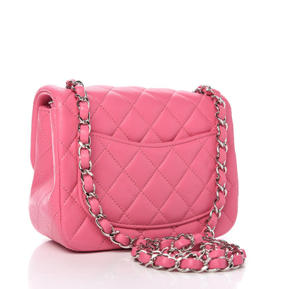 Chanel Lambskin Quilted Mini Square Flap Pink 3 of 11