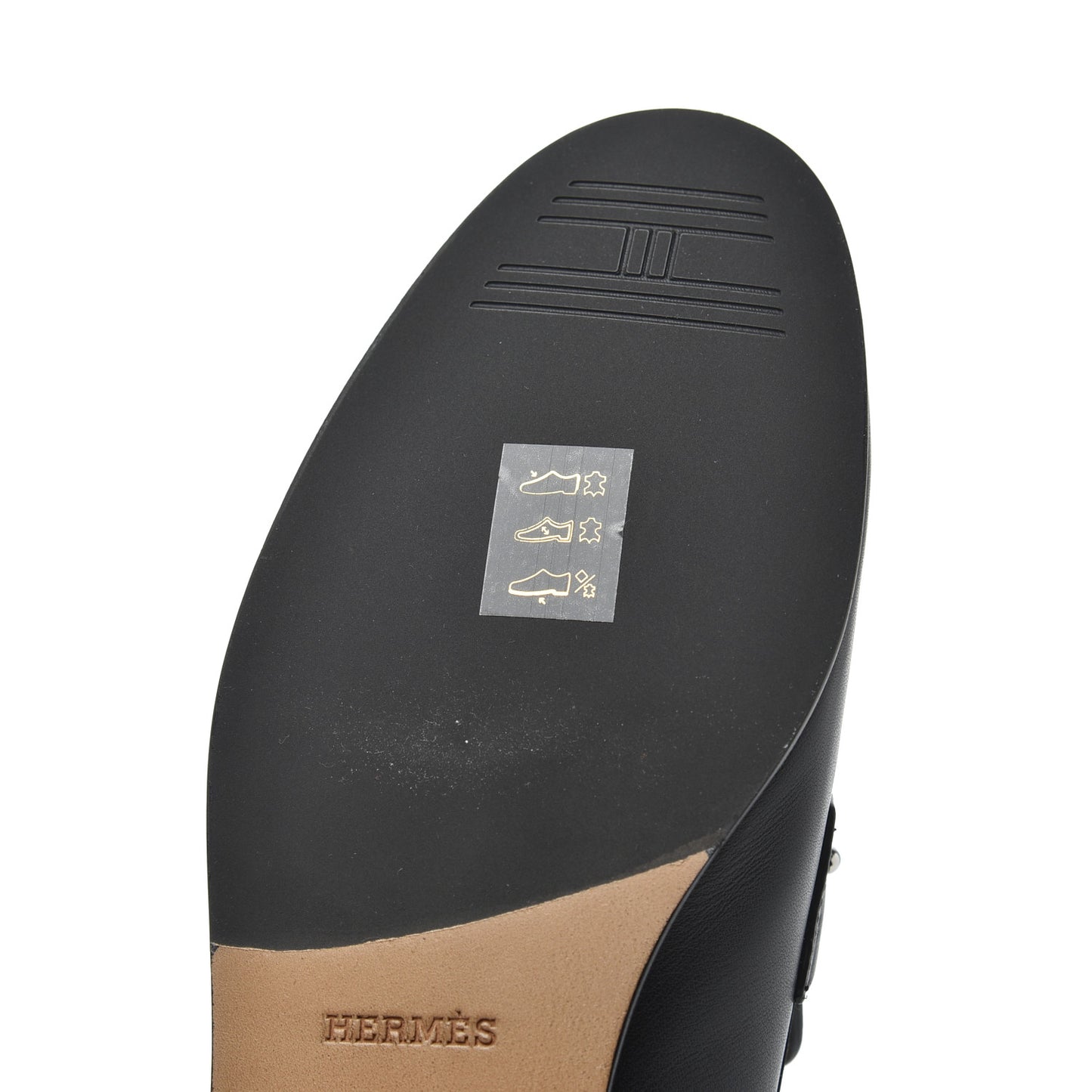 Calfskin Womens Colette Loafers 38 Black
