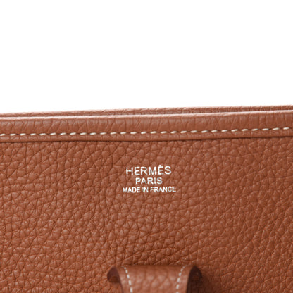 Hermes Taurillon Clemence Evelyne III PM Gold 8 of 11