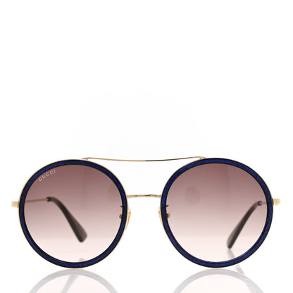 Gucci Round Sunglasses GG0061S Blue 2 of 8