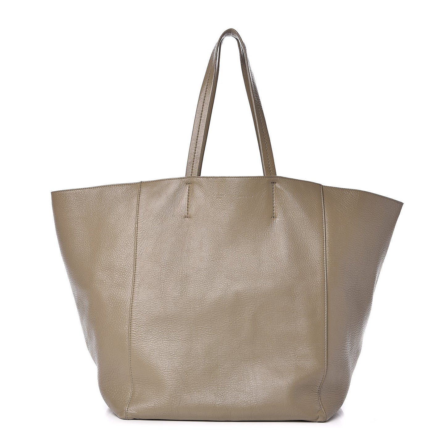 Grained Calfskin Medium Horizontal Cabas Phantom Taupe