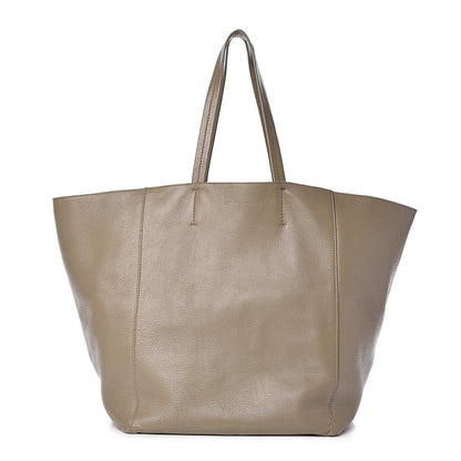 Celine Grained Calfskin Medium Horizontal Cabas Phantom Taupe 1 of 17
