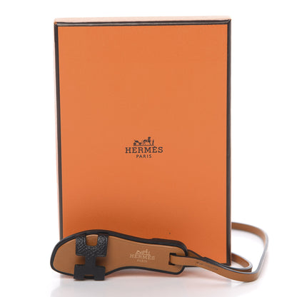 Hermes Epsom Oran Nano Sandal Bag Charm Black 5 of 5