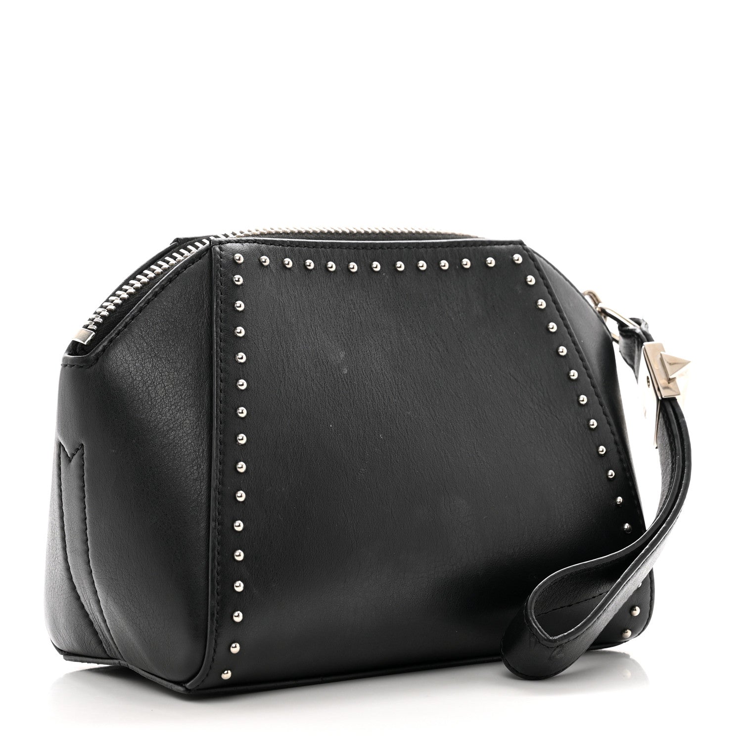 Givenchy Calfskin Small Studded Antigona Beauty Wristlet Black 3 of 11