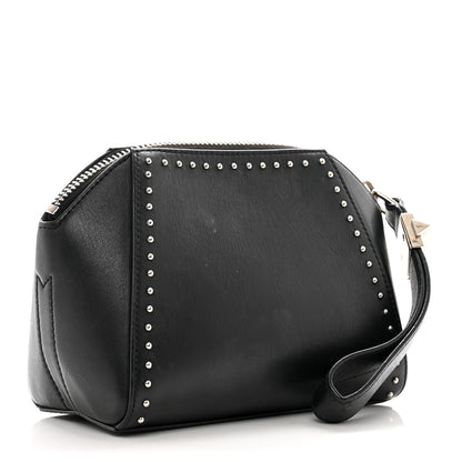 Givenchy Calfskin Small Studded Antigona Beauty Wristlet Black 3 of 11