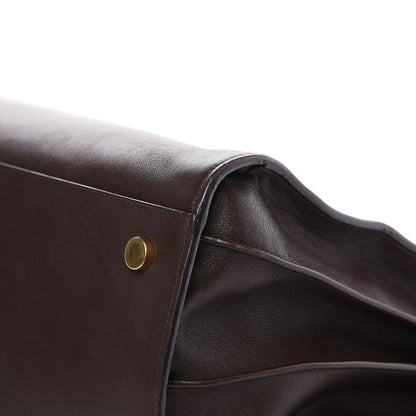 Saint Laurent Calfskin Large Sac De Jour Carryall Dark Brown 12 of 15