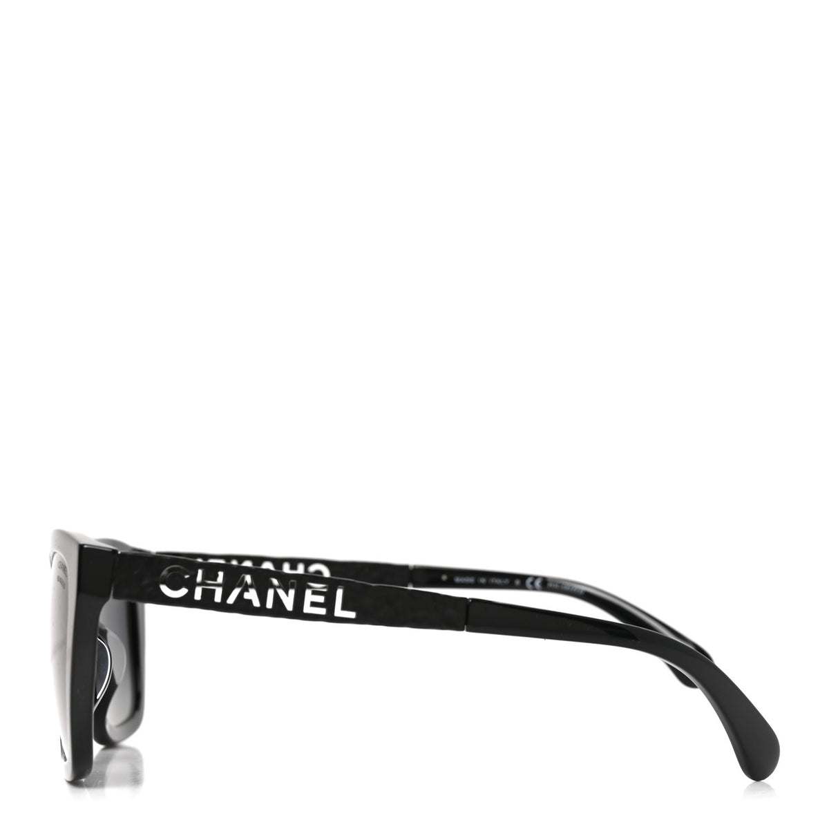Acetate Metal Polarized Rectangle Sunglasses 5442-A Black