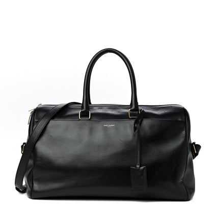 Saint Laurent Calfskin Classic Duffle 12 Black 1 of 5