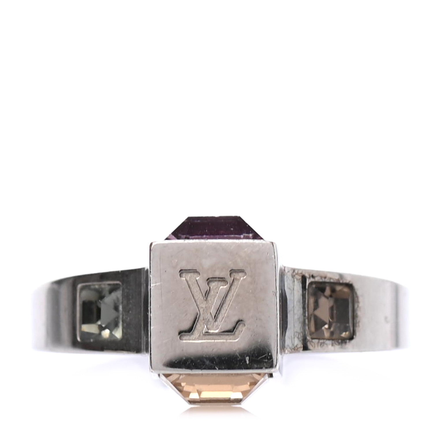 Louis Vuitton Gamble Ring L 6.25 Light Silver 1 of 4