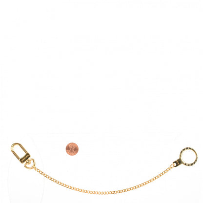 Louis Vuitton Metal Pochette Extender Key Ring Chain Gold 2 of 5