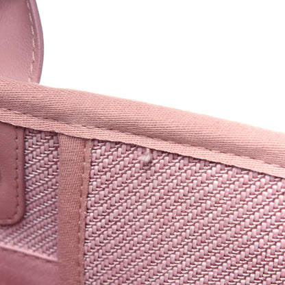 Chanel Mixed Fibers Calfskin Medium Deauville Tote Rose Pink 8 of 23