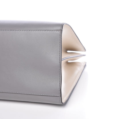 Gucci Nappa Bamboo Web Medium Nymphaea Top Handle Bag Deep Grey Mystic White 10 of 16