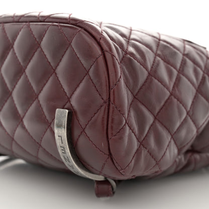 Chanel Glazed Calfskin Quilted Large Salzburg Backpack Burgundy 10 of 14
