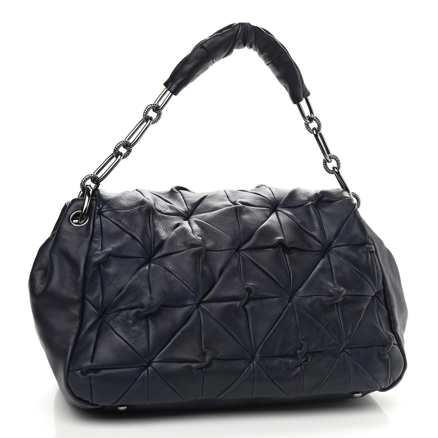 Chanel Lambskin Origami Soft Squares Accordion Flap Navy 2 of 8