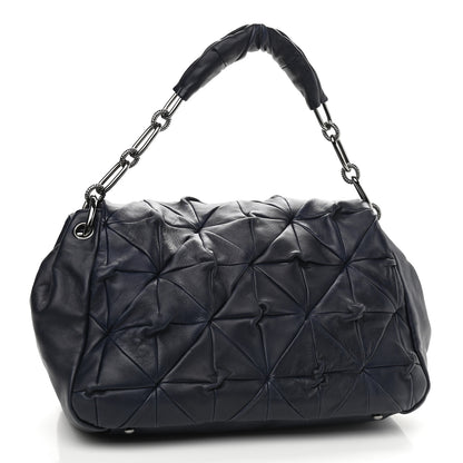Chanel Lambskin Origami Soft Squares Accordion Flap Navy 2 of 8