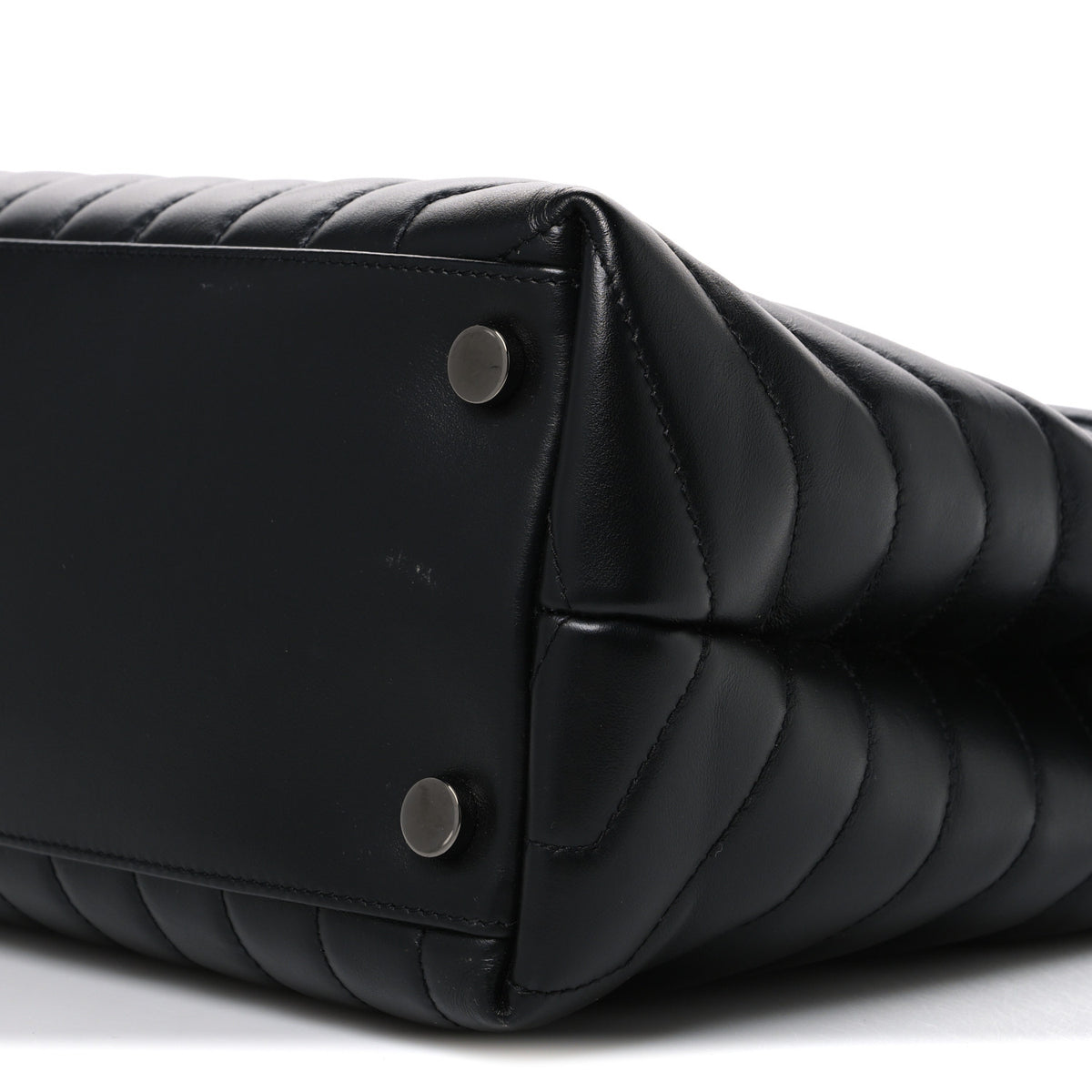 Saint Laurent Calfskin Y Quilted Monogram Monochrome Large Loulou Chain Satchel Black 10 of 10