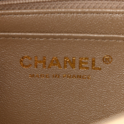 Chanel Metallic Goatskin Quilted Mini Rectangular Flap Gold 6 of 11