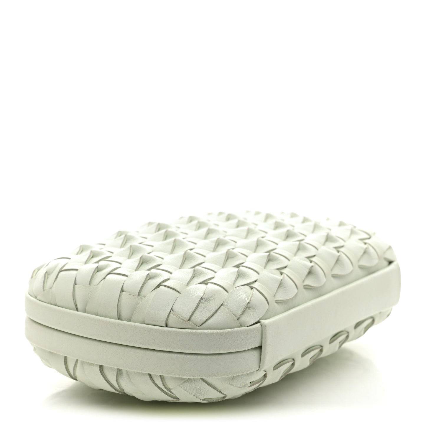 Intrecciato Minaudiere Knot Clutch Glacier