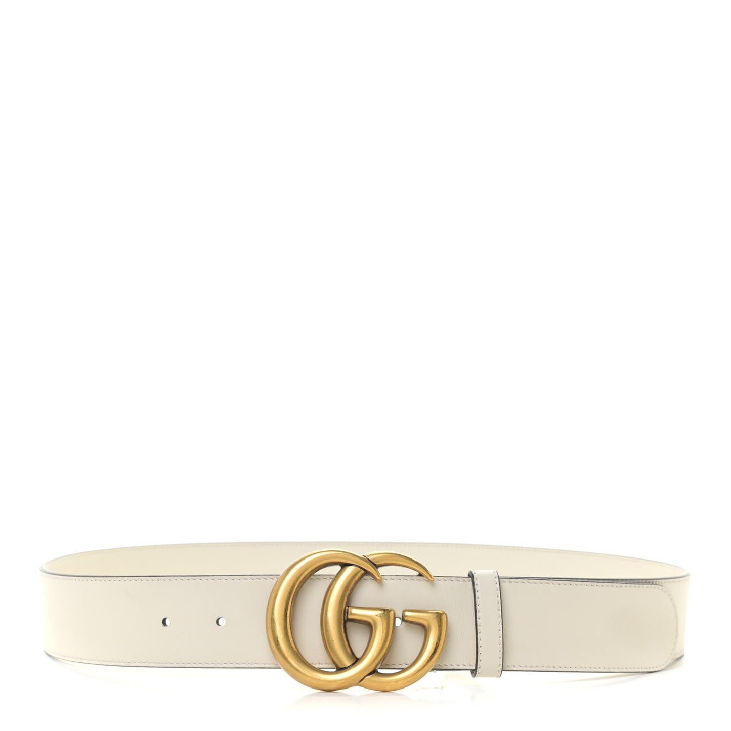 Calfskin Double G 40mm Belt 95 38 Mystic White