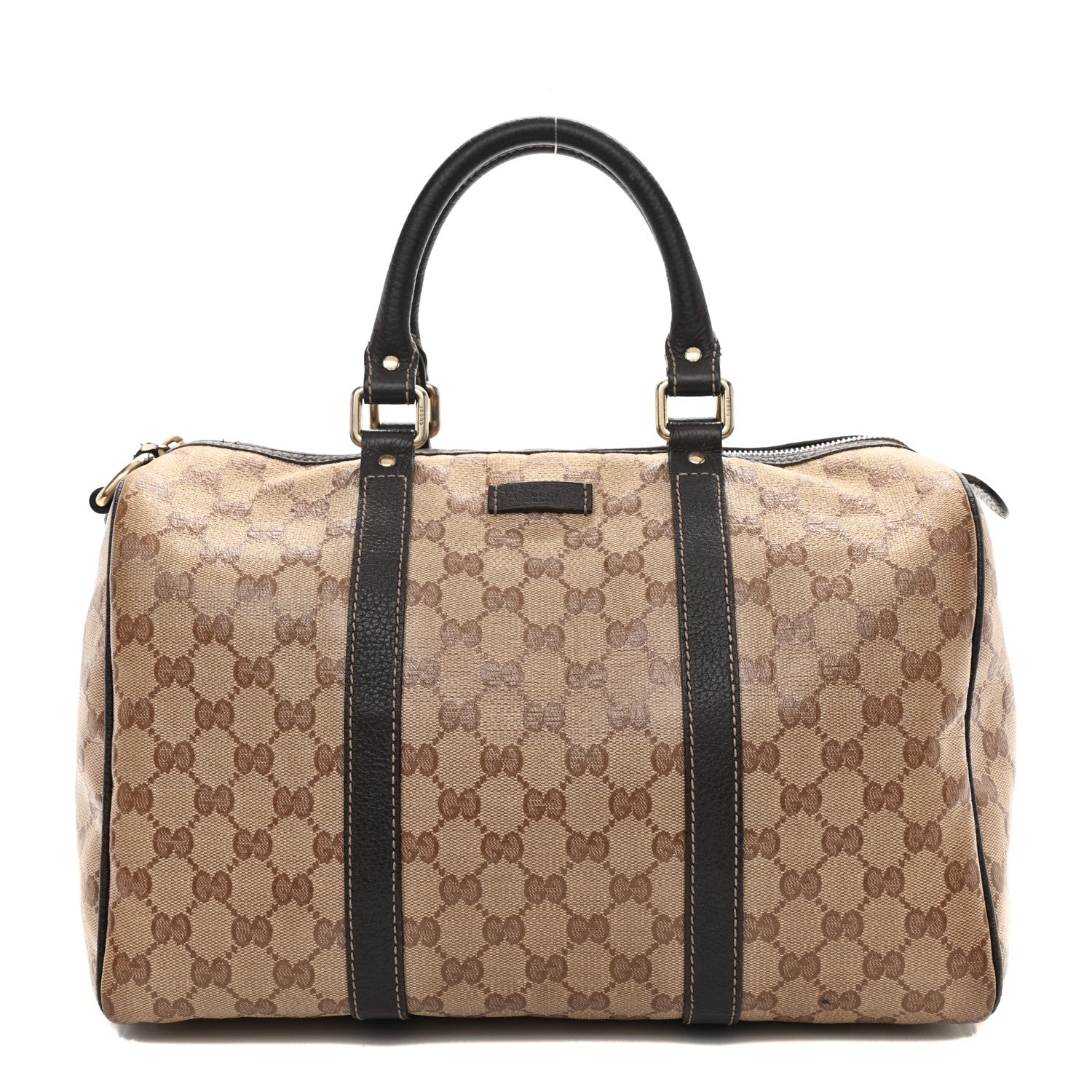 Gucci Crystal Monogram Medium Joy Boston Dark Brown 1 of 14