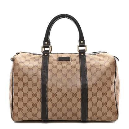 Gucci Crystal Monogram Medium Joy Boston Dark Brown 1 of 14