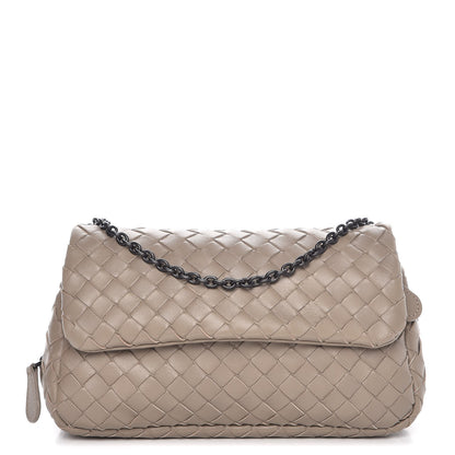 Bottega Veneta Nappa Intrecciato Mini Chain Messenger Fume 1 of 10