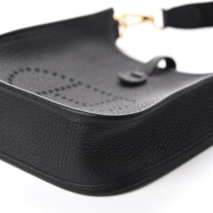 Hermes Taurillon Clemence Evelyne TPM Black 7 of 11