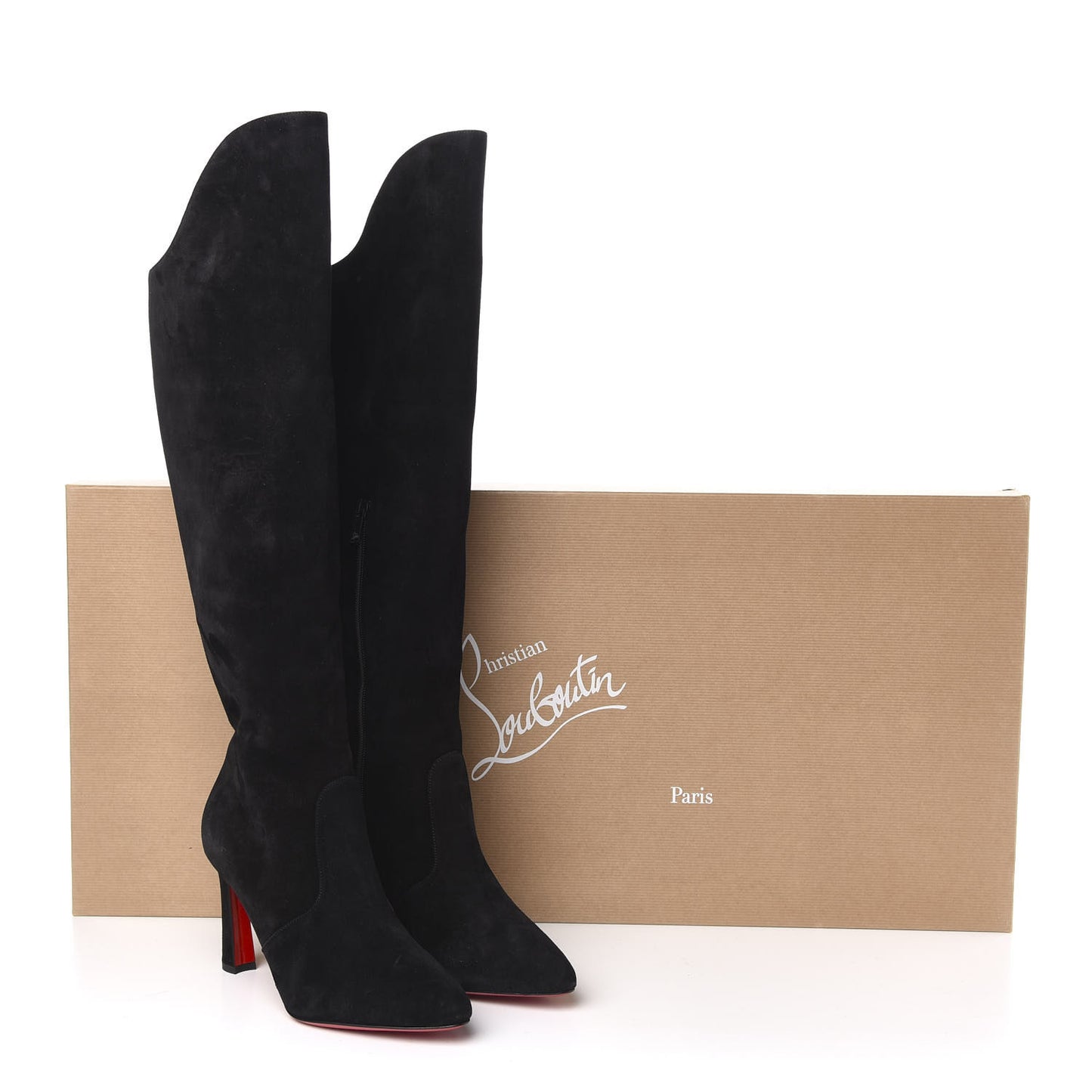 Suede Eleonor Tall Boots 38.5 Black