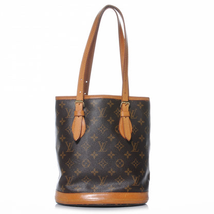 Louis Vuitton Monogram Petit Bucket 23 1 of 8