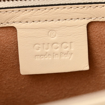 Gucci Calfskin Sylvie Web Small Queen Margaret Top Handle Bag Hibiscus Red Mystic White 6 of 13