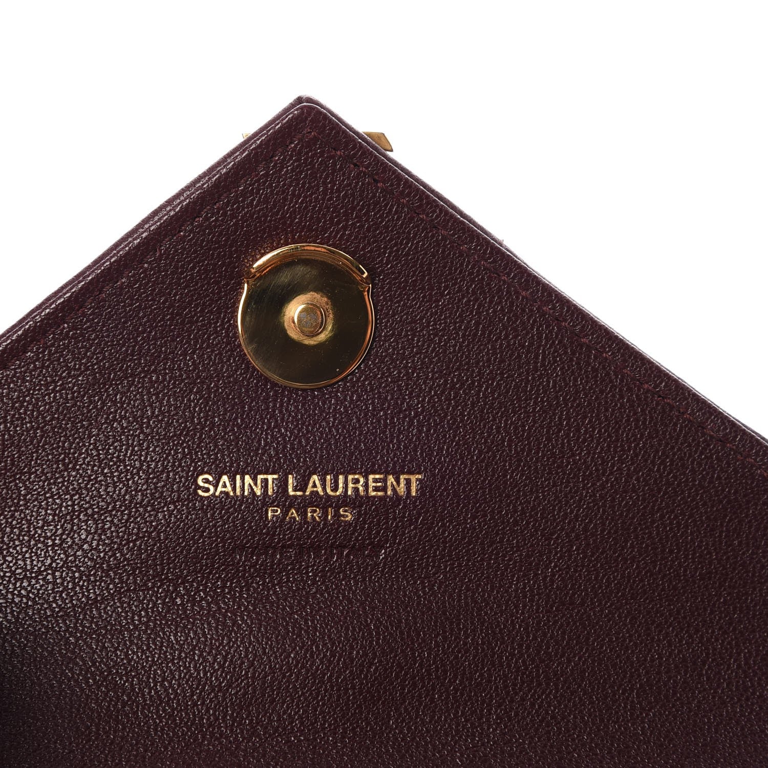 Saint Laurent Sheepskin Matelasse Monogram Mini College Bag Amaranto 7 of 9