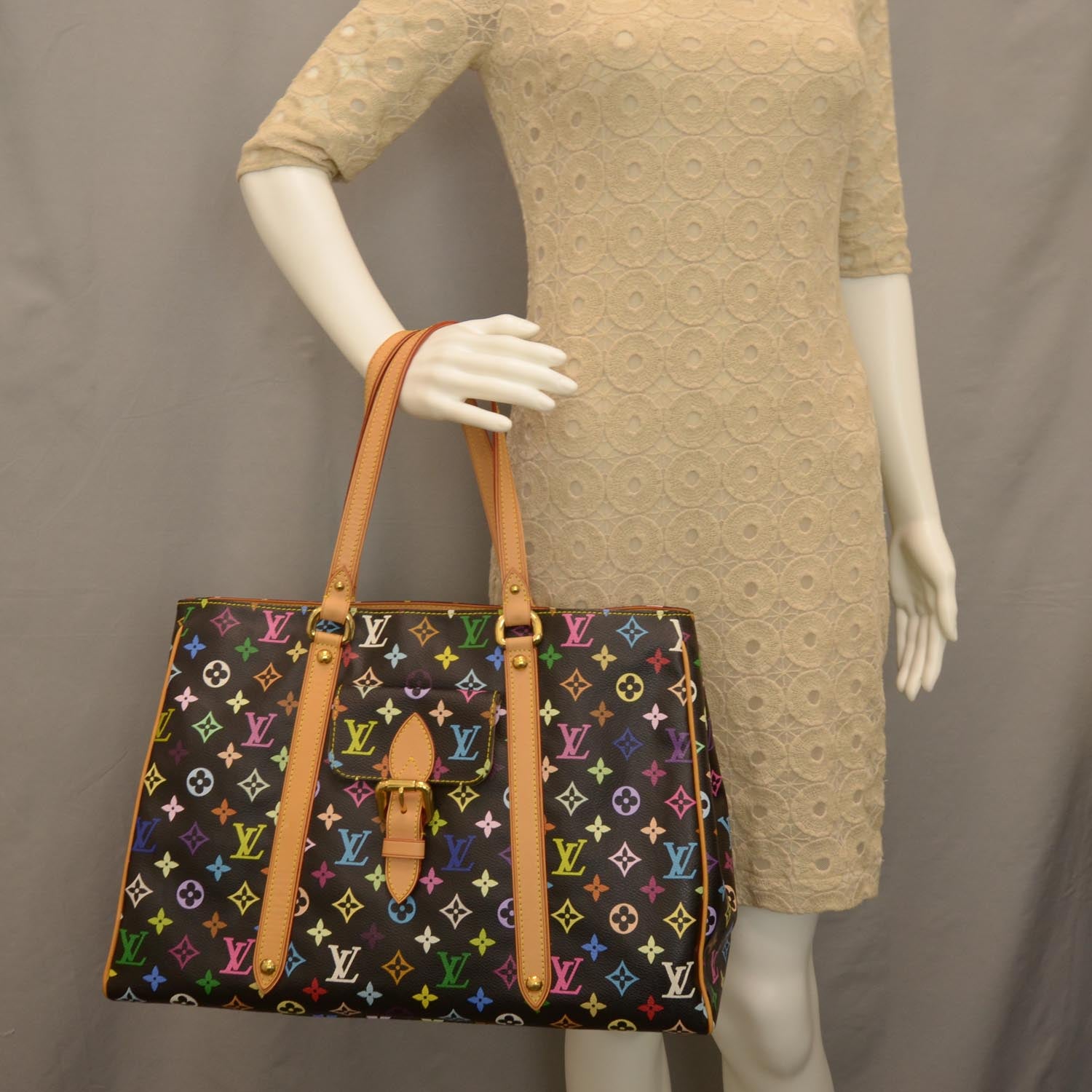 Louis Vuitton Monogram Multicolor Aurelia GM Black 11 of 17