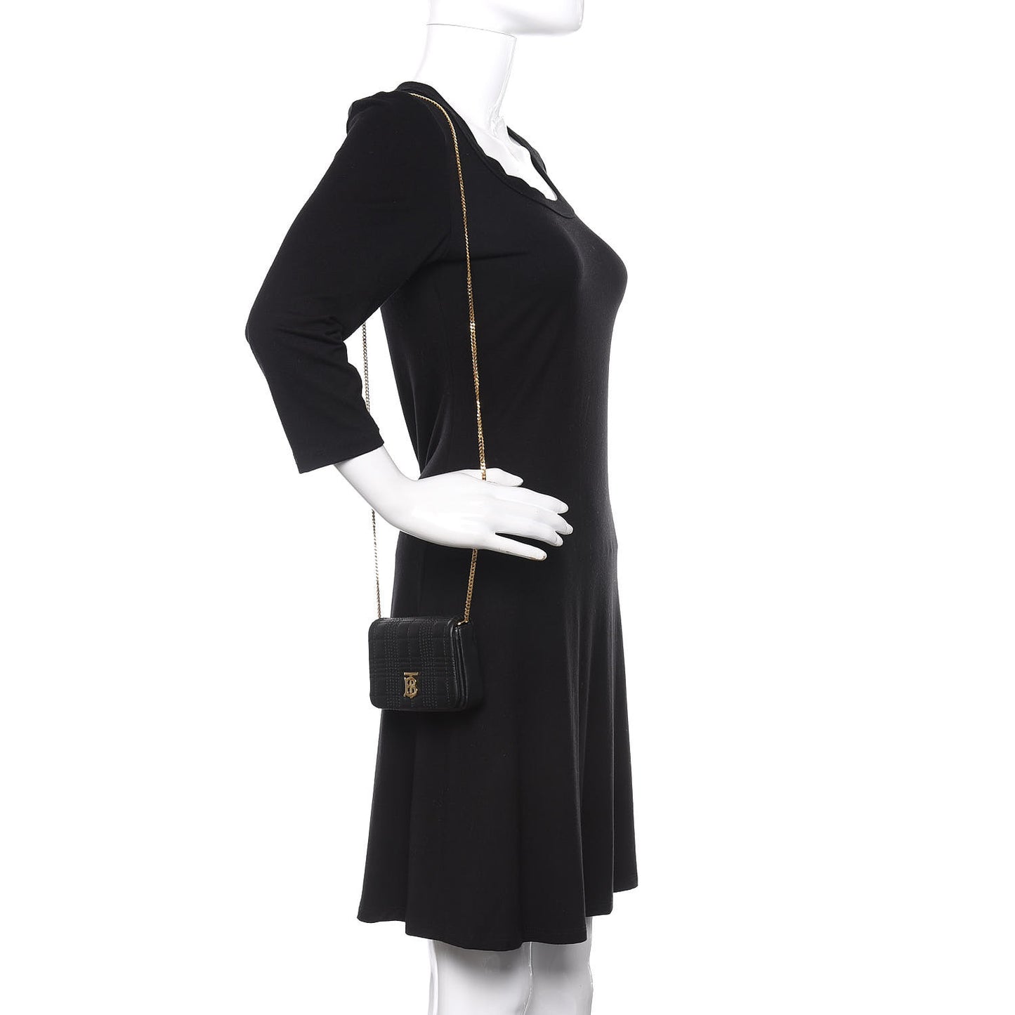 Lambskin Quilted Micro Lola Bag Black