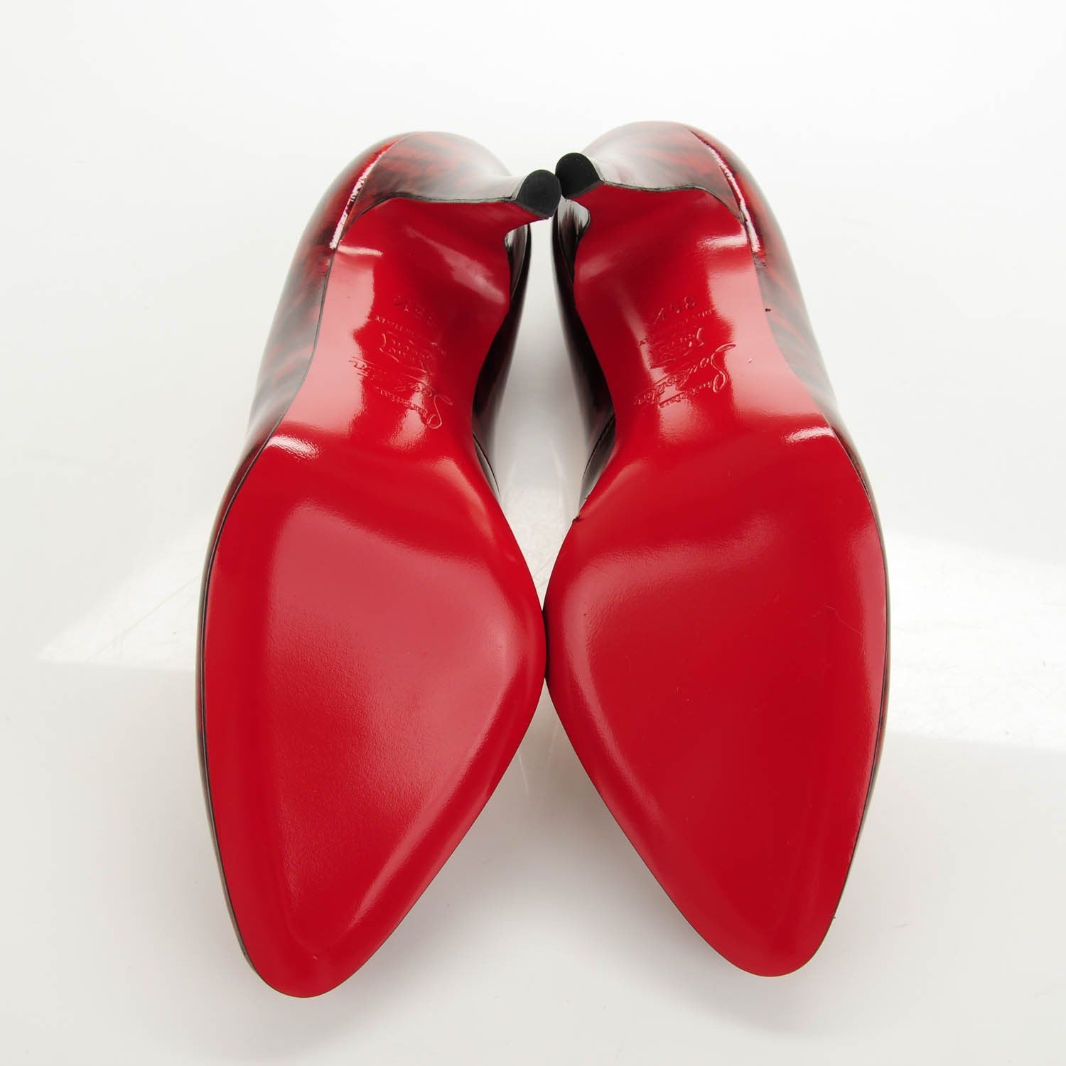 Christian Louboutin Patent Decollette 868 100 Pumps 35.5 Red Karey 5 of 7