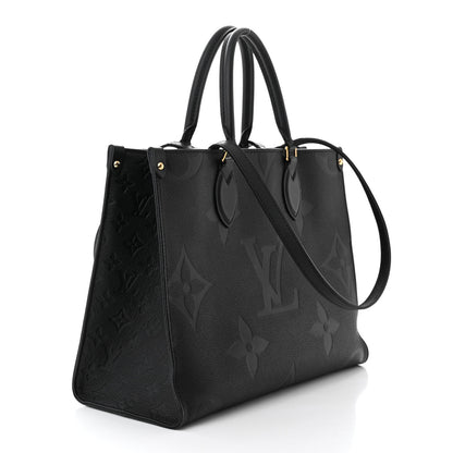 Louis Vuitton Empreinte Monogram Giant Onthego MM Black 3 of 10