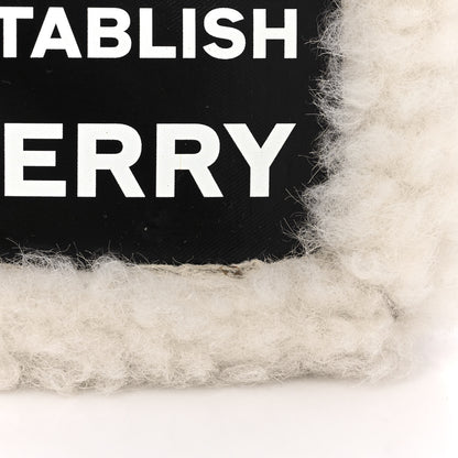 Burberry Coated Canvas Shearling Horseferry Print Small Lola Bag Black 10 of 10