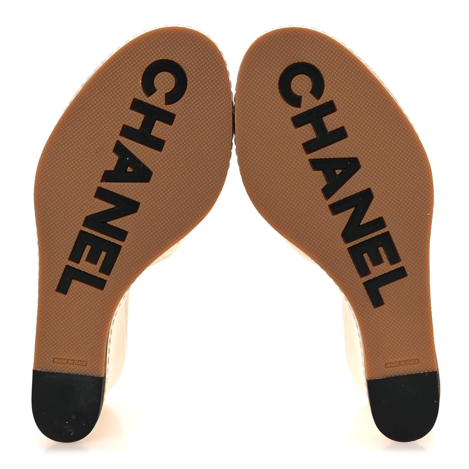 Chanel Canvas Camellia Wedge Sandals 38.5 Off White 38.5 Off White 7 of 12