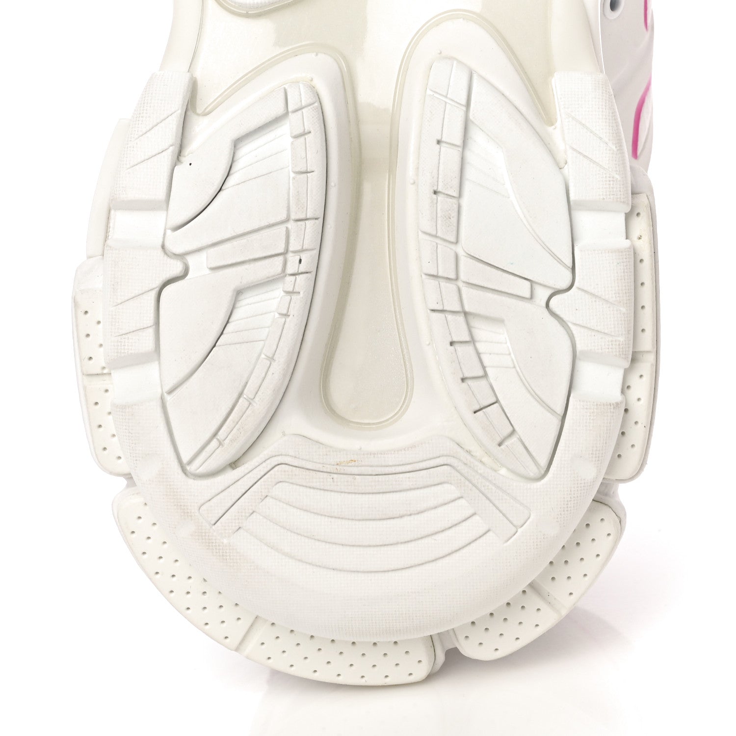 Balenciaga Mesh Rubber Bi-Color Womens Track Sneakers 39 White Fluo Pink 11 of 12