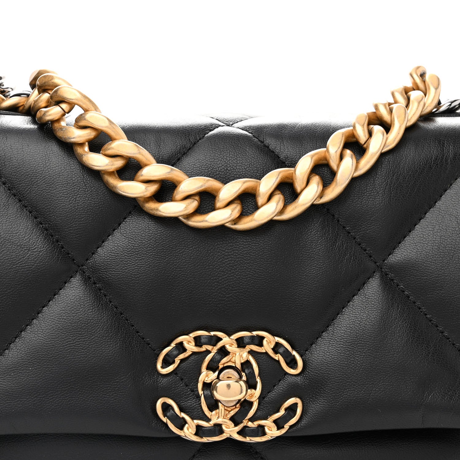 Chanel Lambskin Quilted Medium Chanel 19 Flap Black 8 of 13