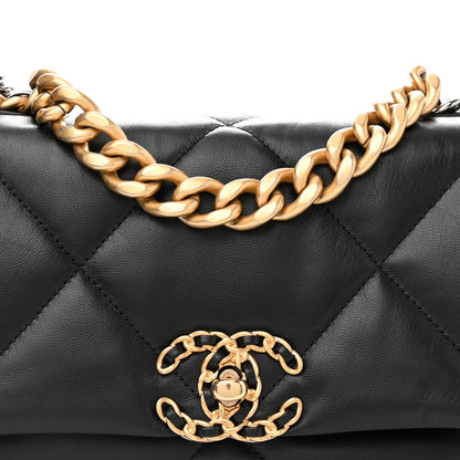 Chanel Lambskin Quilted Medium Chanel 19 Flap Black 8 of 13