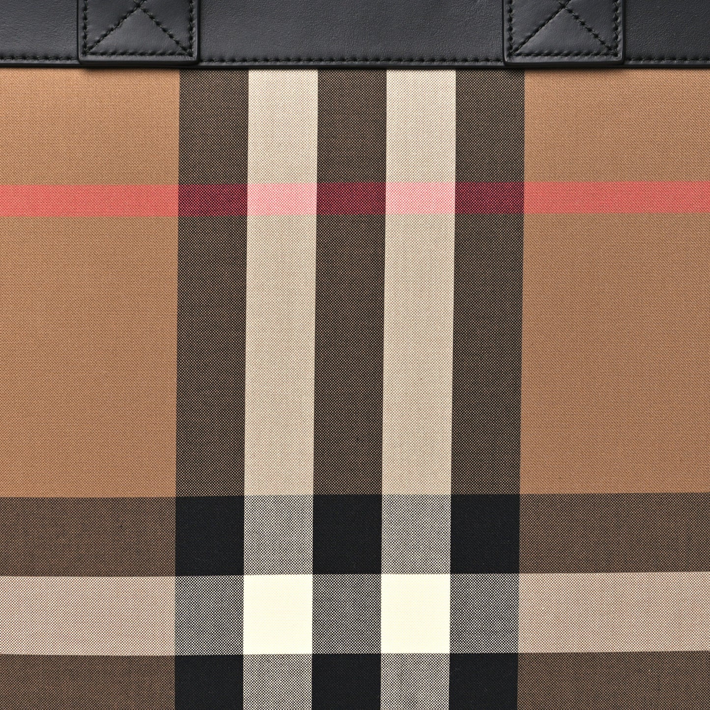 IP Check Nylon Calfskin Ormond Tote Bag Taupe Brown