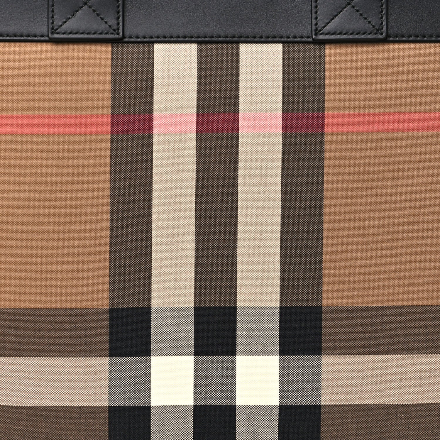 Burberry IP Check Nylon Calfskin Ormond Tote Bag Taupe Brown 6 of 8