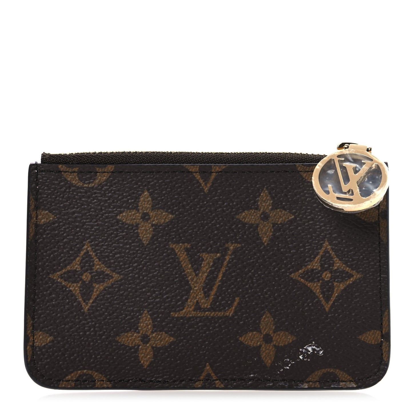 Monogram Zipped Romy Card Holder Bubble Tea