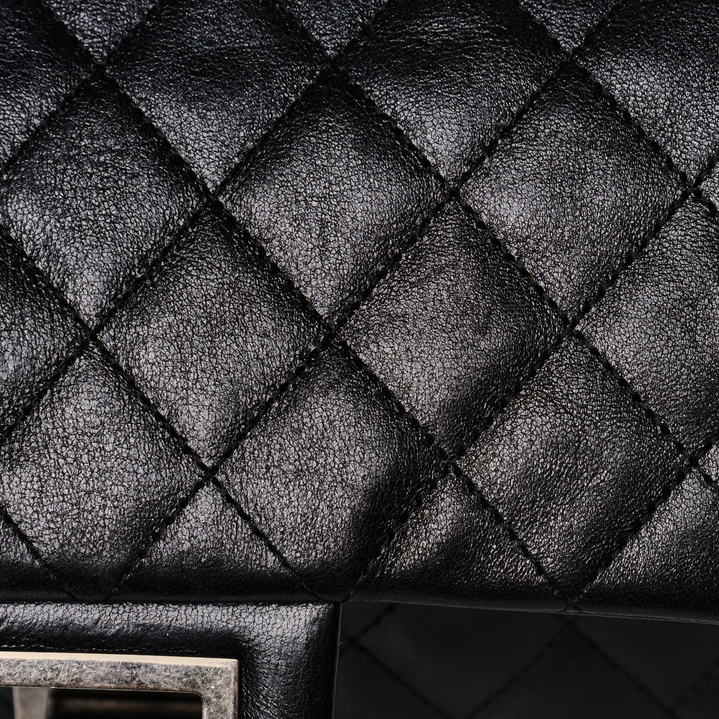 Lambskin Quilted Medium Hybrid Reissue Flap Black