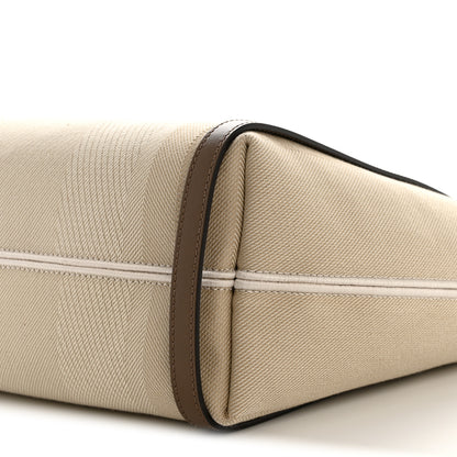 Chloe Canvas Calfskin Small Logo Carry Tote Vegetal Beige 10 of 10