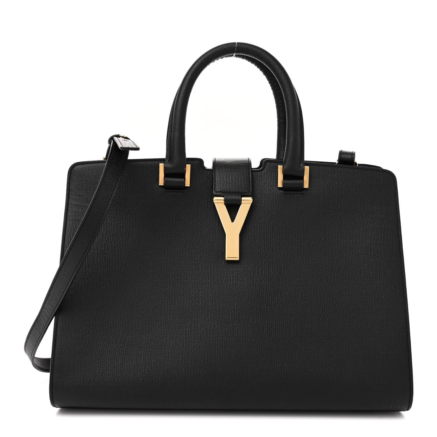 Saint Laurent Textured Calfskin Small Classic Y Cabas Black 1 of 14