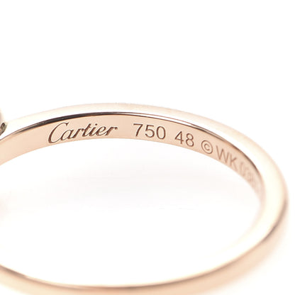 Cartier 18K Pink Gold Diamond D'Amour Heart Ring 48 4.5 4 of 5